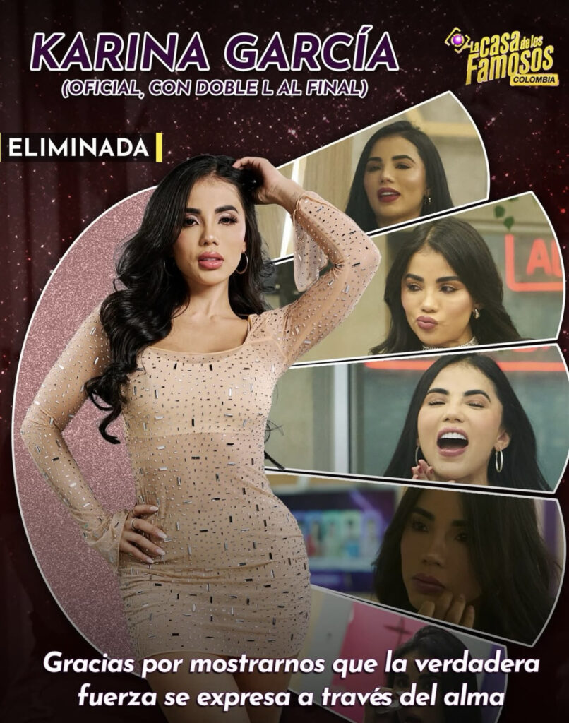 Karina García es eliminada de La Casa de los Famosos Colombia 2