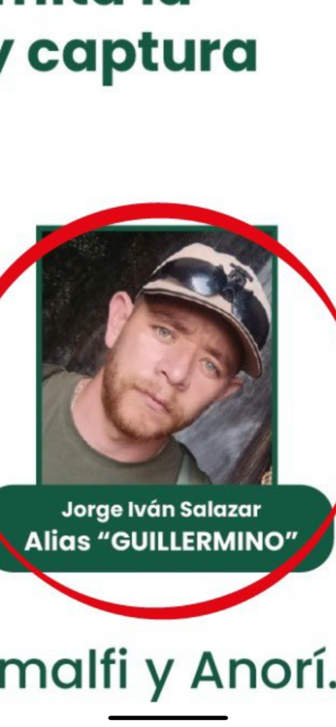 Policía habría abatido en Amalfi a alias&nbsp;Guillermino, cabecilla del frente 36 de las disidencias FARC