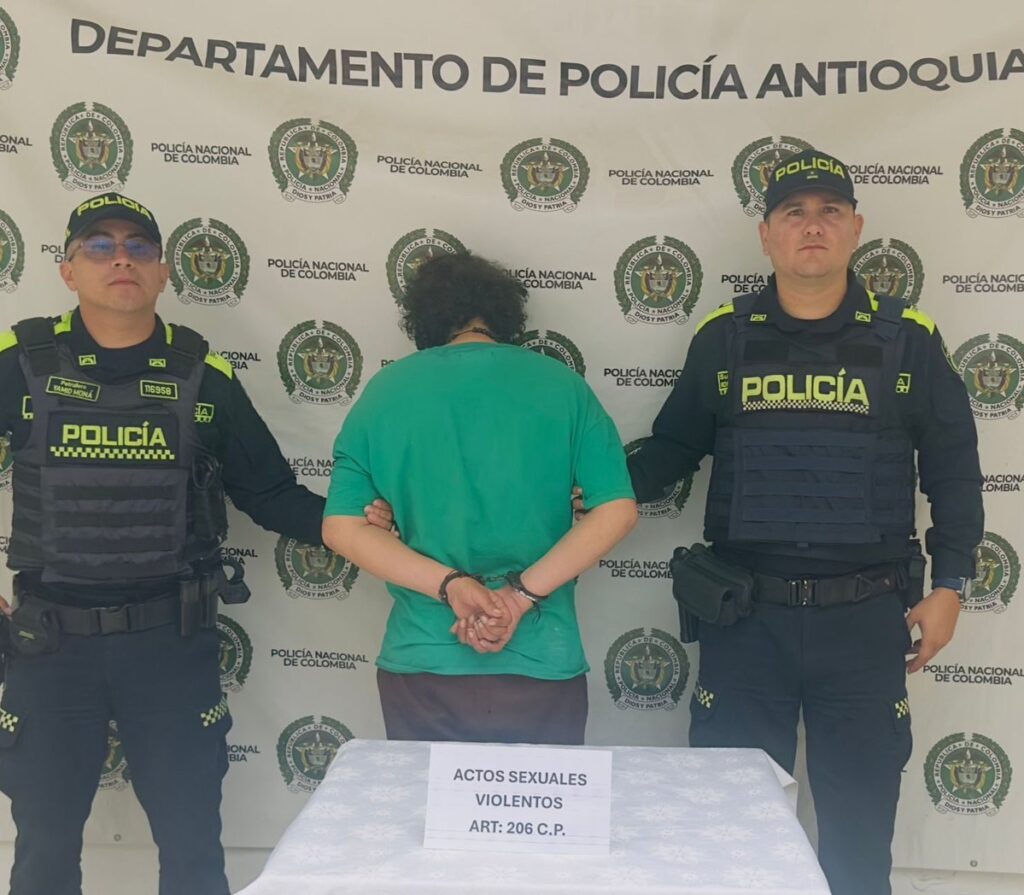 Cae en flagrancia en Marinilla presunto responsable de acto sexual violento