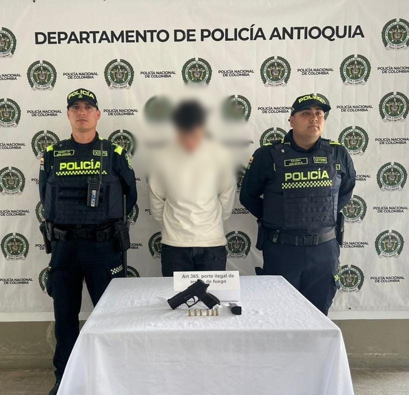 Capturan en Rionegro a hombre con pistola traumática presuntamente usada en hechos ilegales