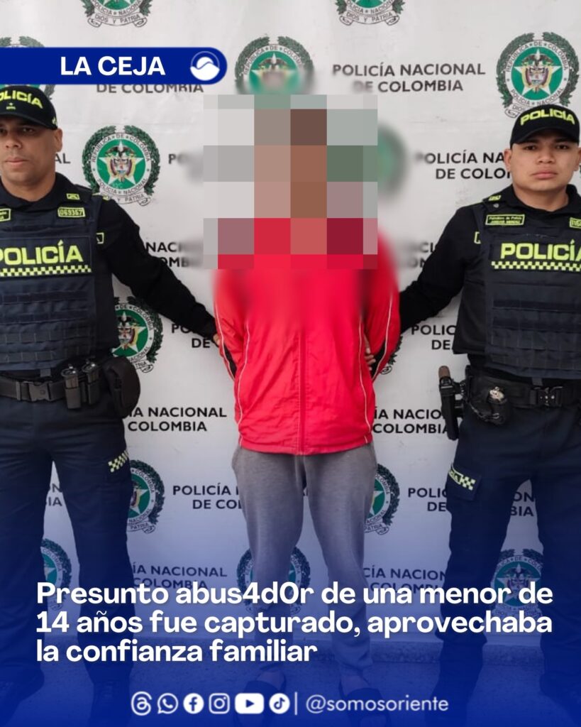 Presunto abus4d0r de una menor de 14 años fue capturado, aprovechaba la confianza familiar