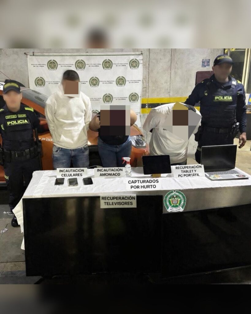 Capturaron a 3 ladrones en Rionegro que tenían atemorizados a varios sectores