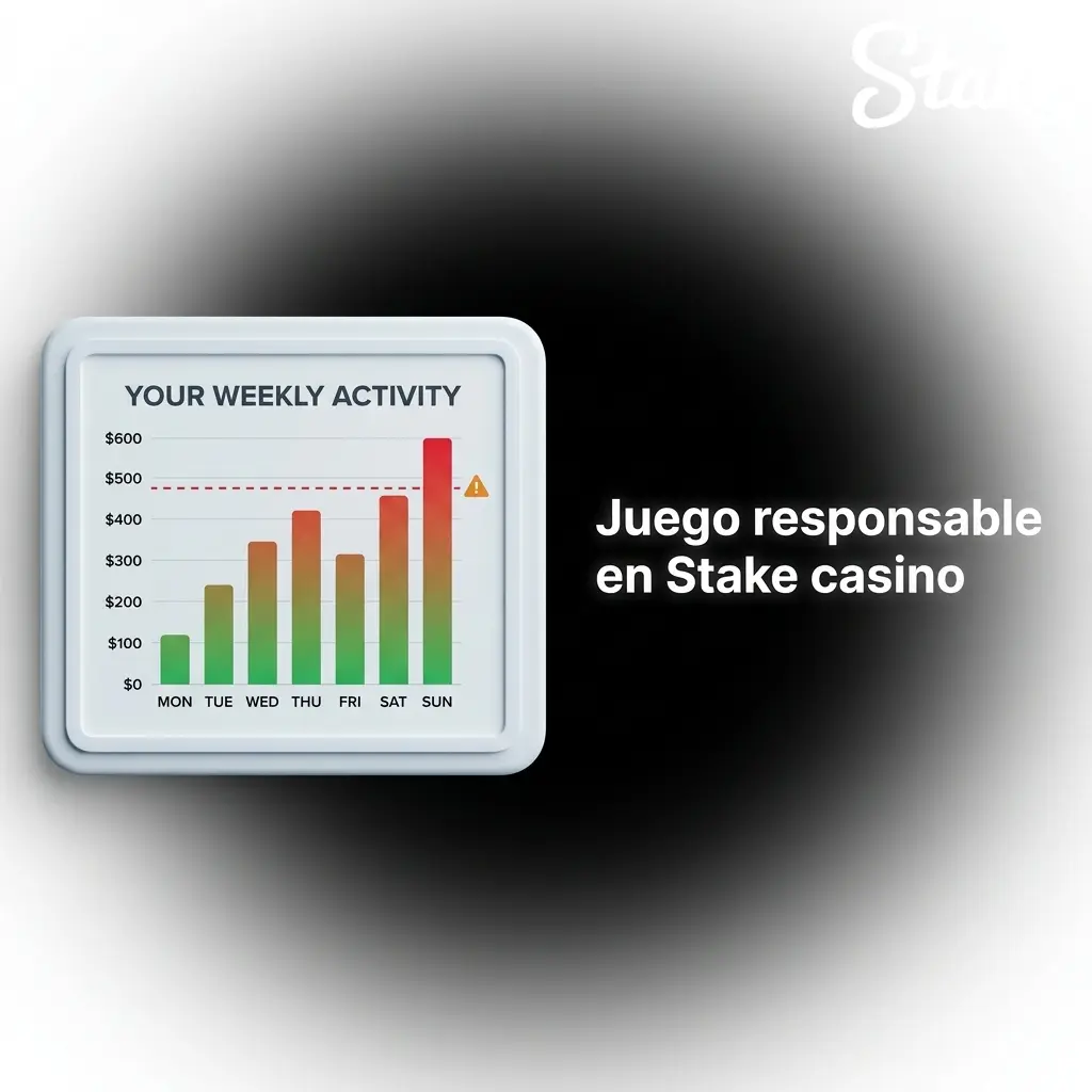 Juego responsable en Stake casino con controles de límite, pausa y autoexclusión