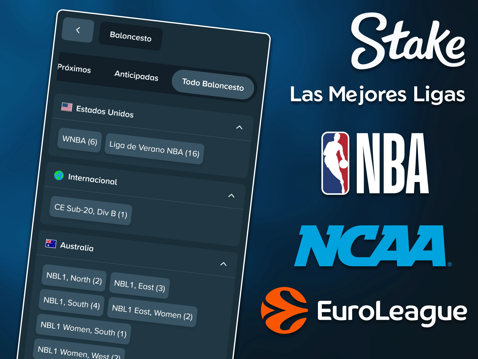 Diseña tus mejores boletos de apuestas con las mejores ligas de baloncesto para apostar en Stake.